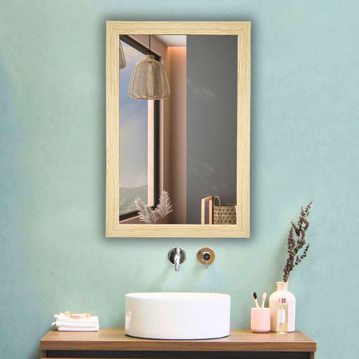 Frame Wall Mirror For Bathroom,Shaving Mirror, Mirror For Room, 11X14-FM1114A7 Bathroom Mirror-image-39