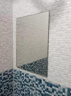 windowera NO DRILL REQUIRE / EASY TO STICK / BATHROOM MIRROR / WASH BASIN MRROR / SIZE 9" * 12" inch QTY 1 pcs Bathroom Mirror-picture-22