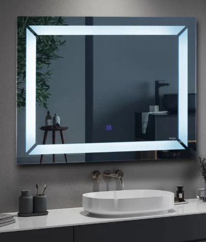 rgkonrk LED RECTANGULAR 24 * 18 Inch Wall MirrOR C990 Bathroom Mirror-picture-21