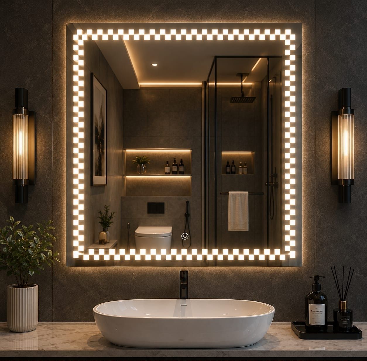 mofaro MOF AURA SQUARE 24IN/2026 Bathroom Mirror-picture-27