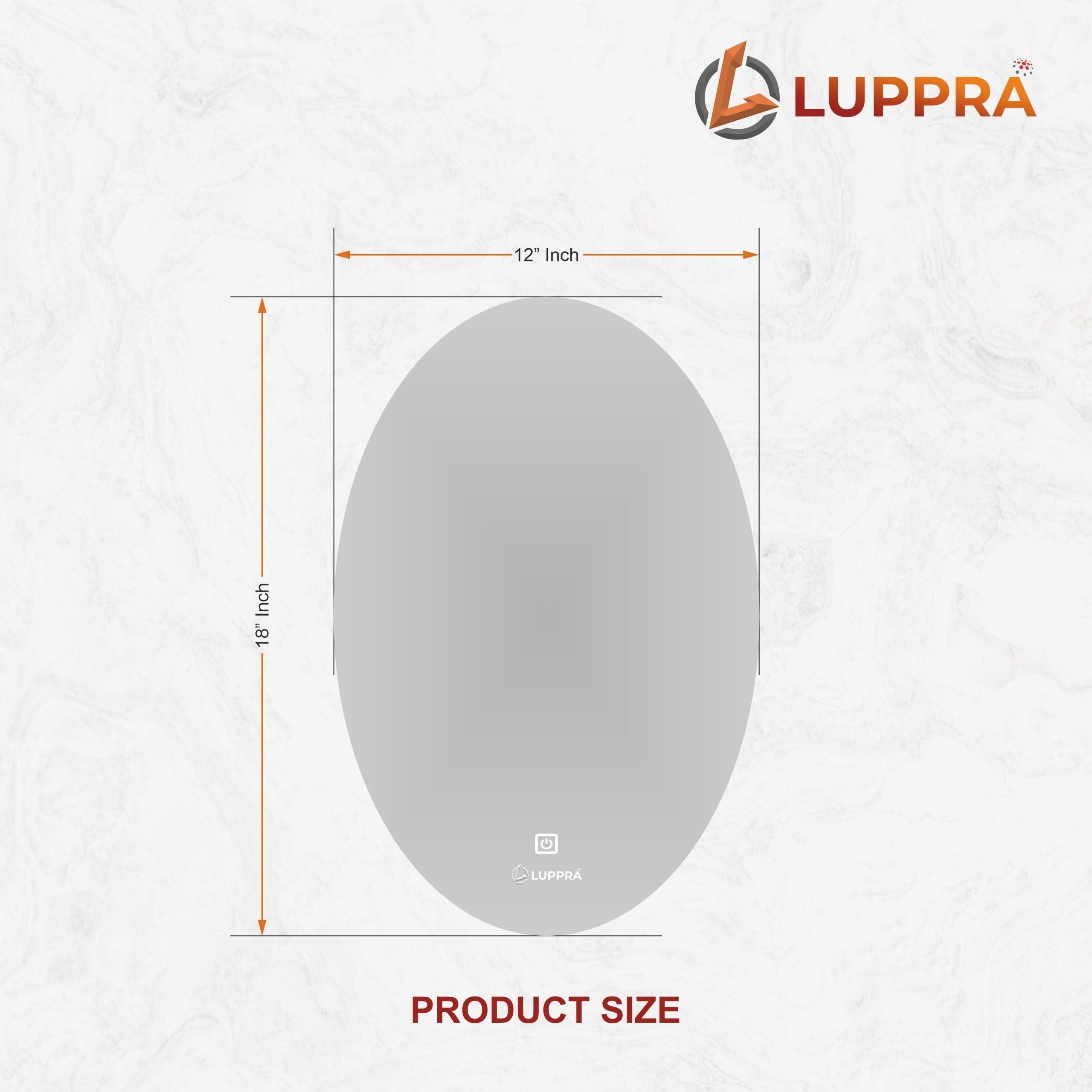 12x18 Inch Oval Led Light Wall Decor Makeup Room_40 Bathroom Mirror-image-22