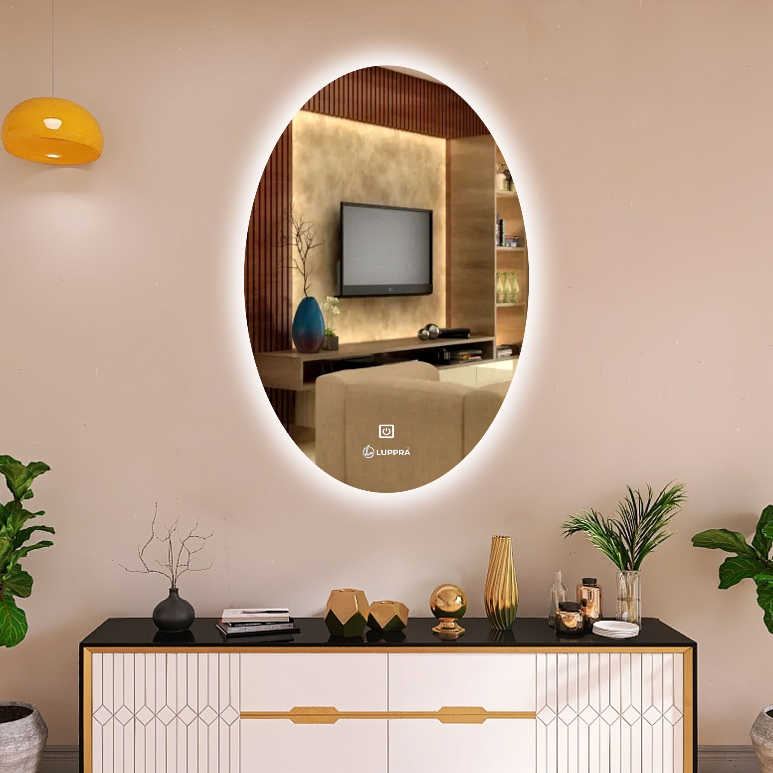 12x18 Inch Oval Led Light Wall Decor Makeup Room Bathroom Mirror-image-18