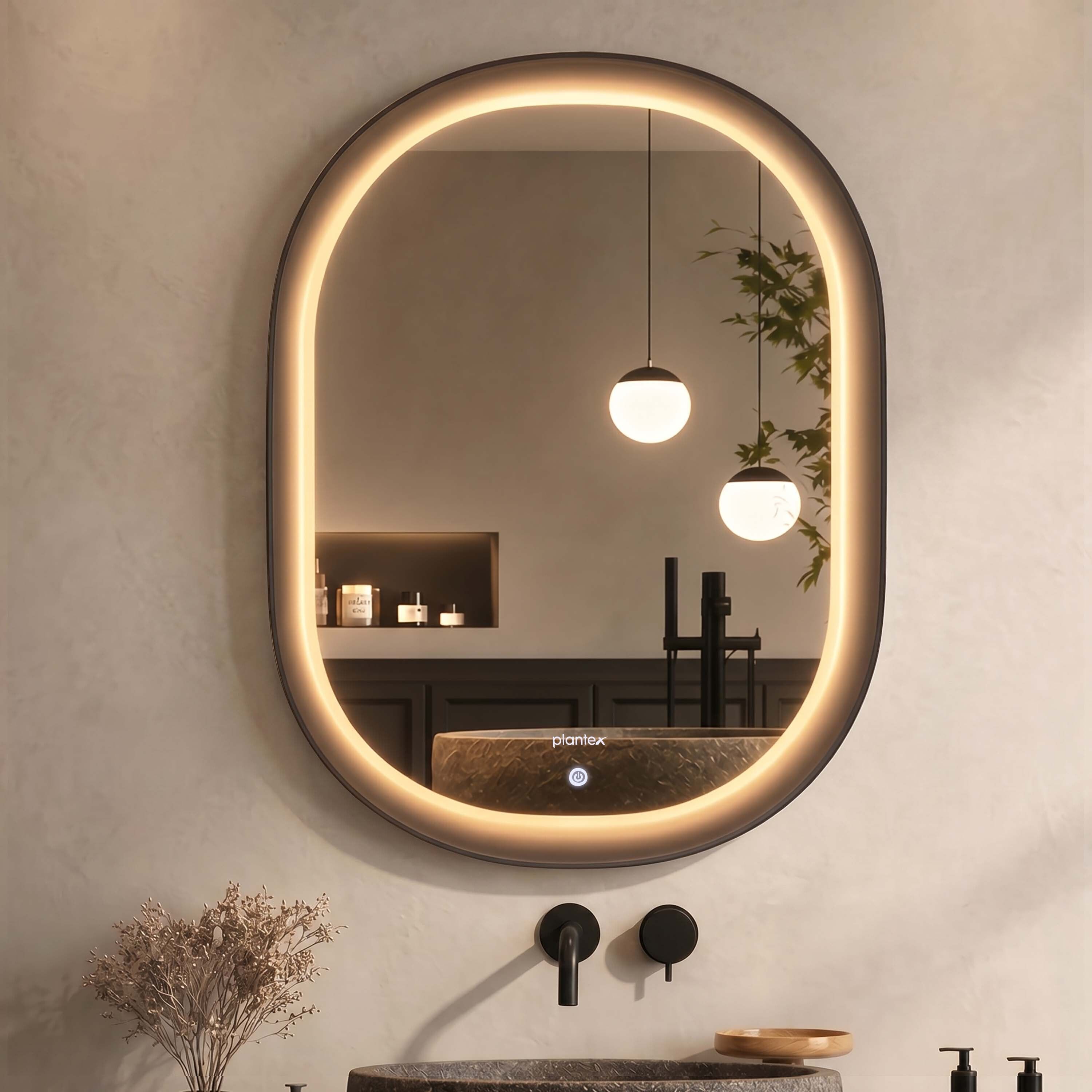 LED Bathroom Mirror/Designer Mirror for Living Room/Dressing Room-(32 x 24 Inch) Bathroom Mirror-image-11