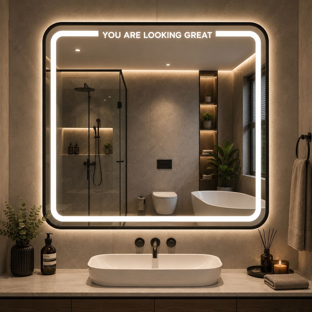 mofaro MOF HAUTE SQUARE 20IN/2026 Bathroom Mirror-picture-31