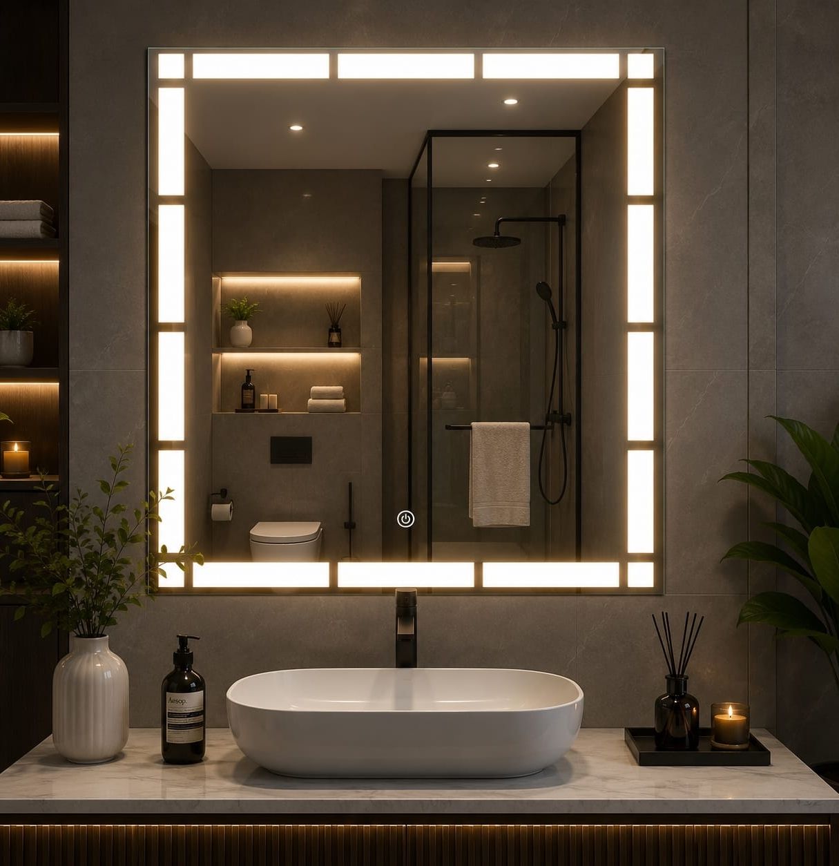 mofaro MOF ROMA SQUARE 24IN/ 2026 Bathroom Mirror-picture-22