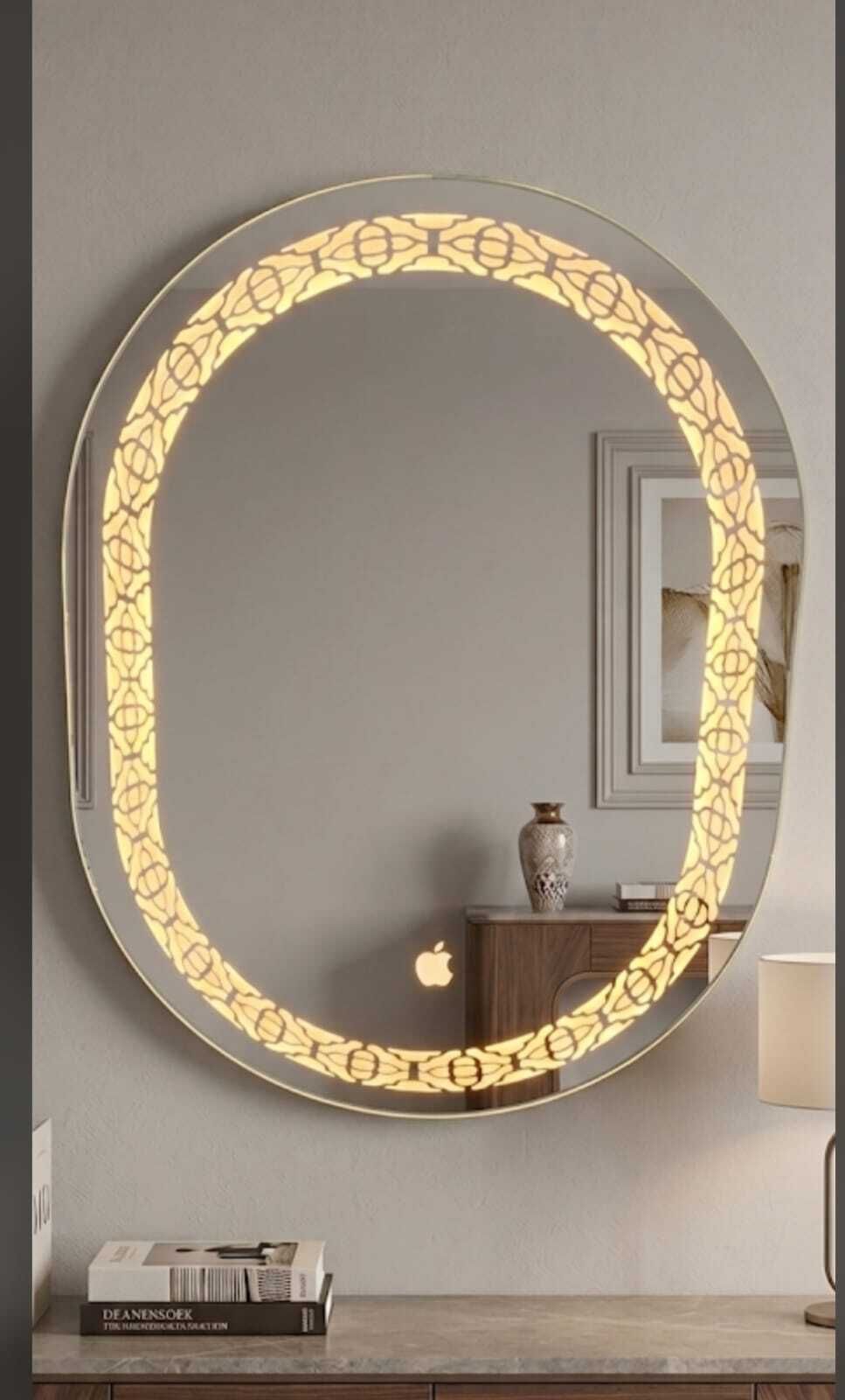 @00 C-1/.LED mirror CAPSULE SHAPE Bathroom Mirror-image-4