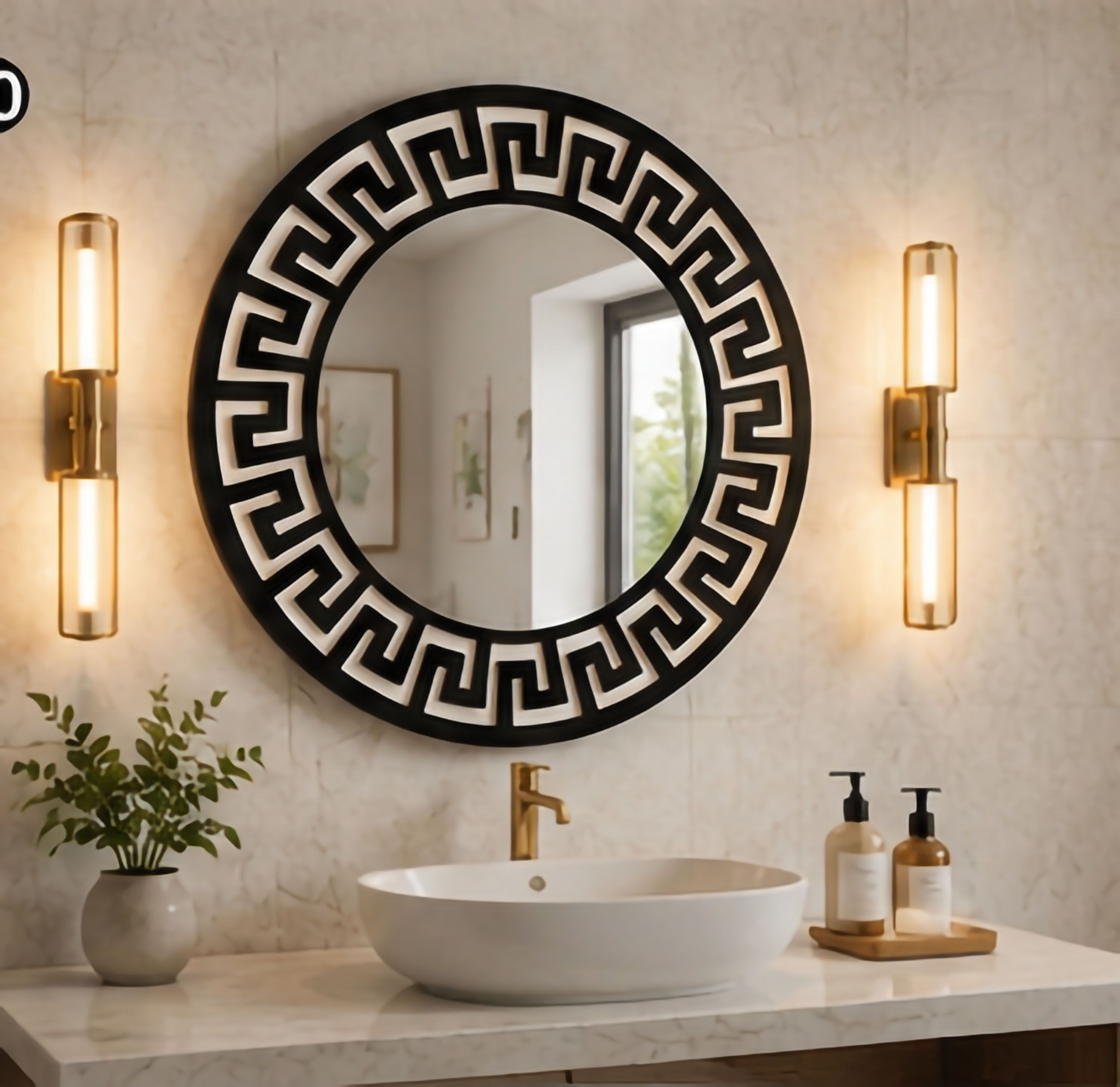 Elegant Decorative Mirror for Bedroom Living Room Entryway Wall Décor - 16Inch Bathroom Mirror-image-15