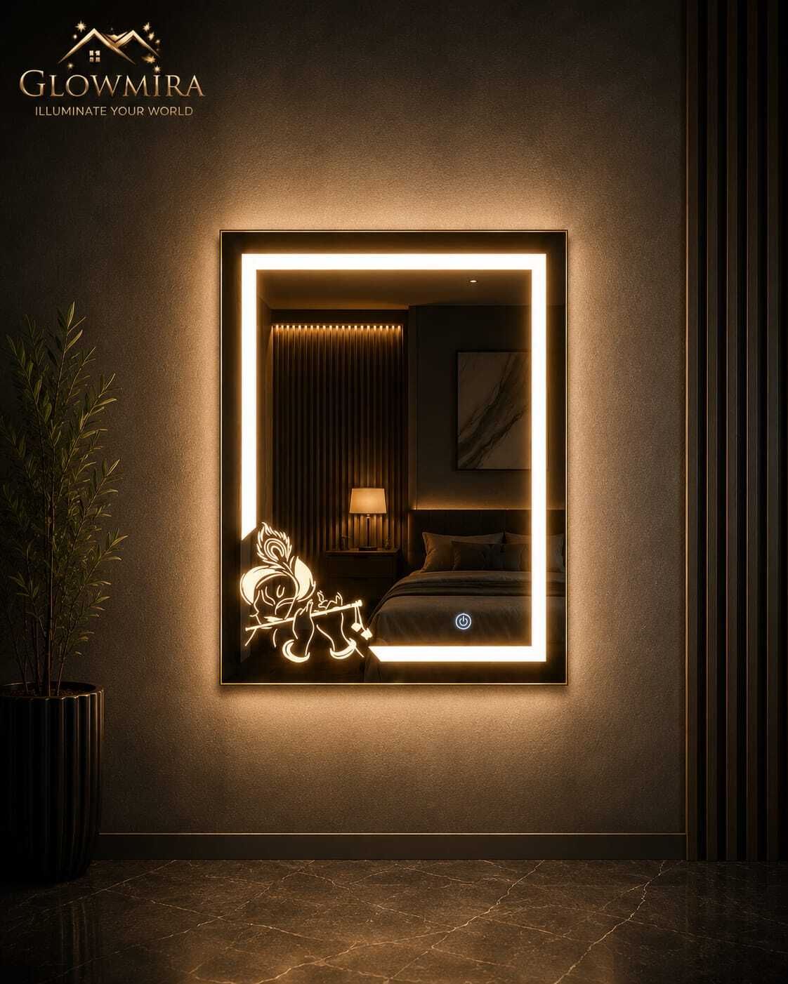 glowmira Led Mirror for bathroom ovel shape Wash Basin Size 18x24,Bedroom Bathroom Mirror Bathroom Mirror-picture-41