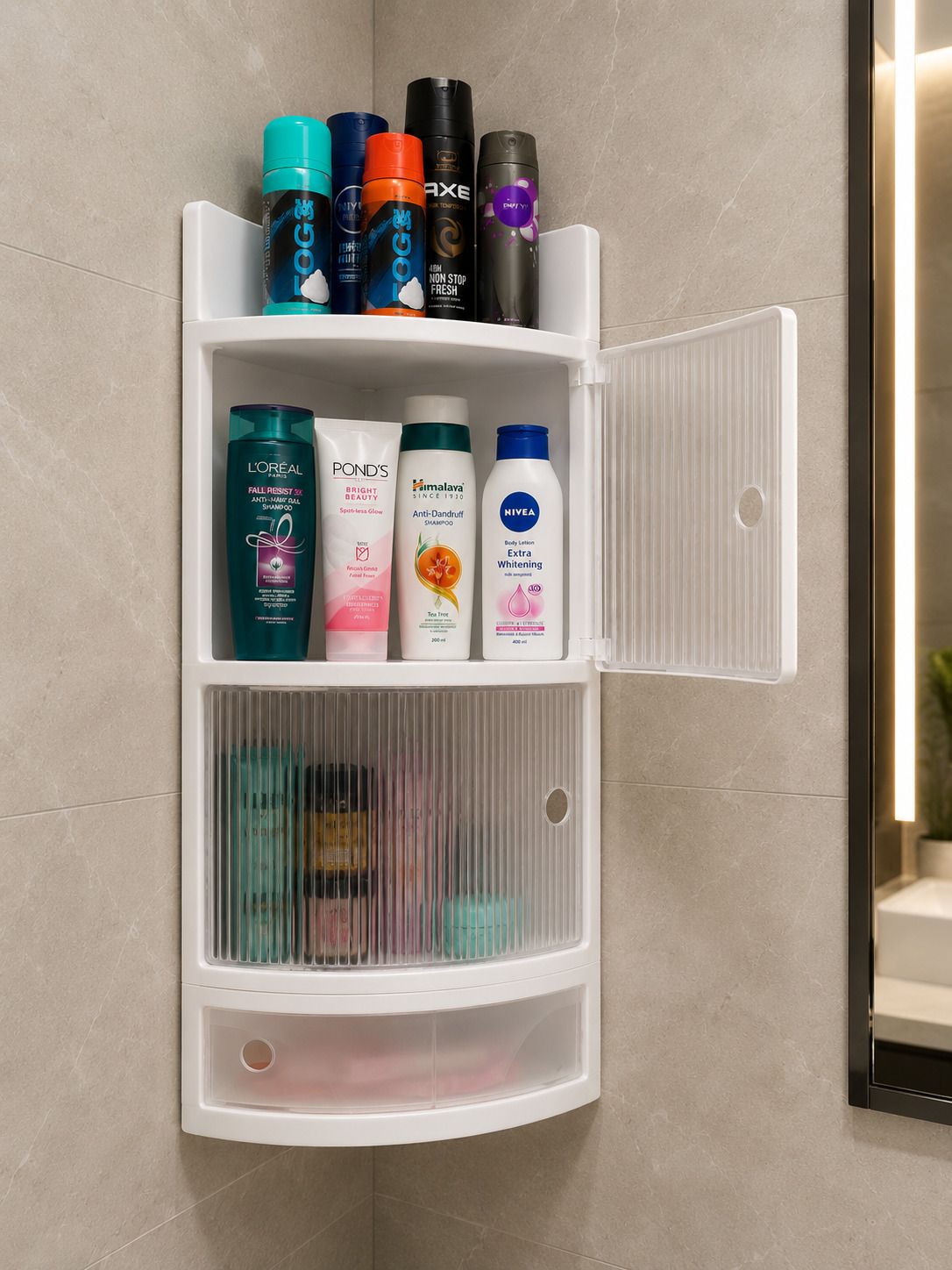 bath queen Corner Cabinet Bathroom Mirror-picture-14