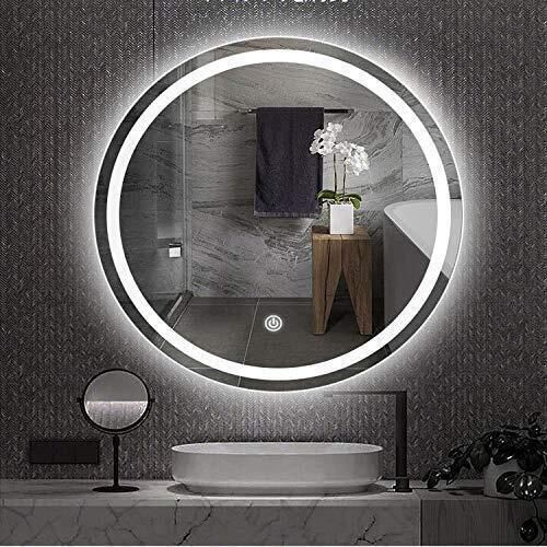 Round Touch Sensor Bright Light Neutral White Light 4000K (24"x24") Bathroom Mirror-image-38