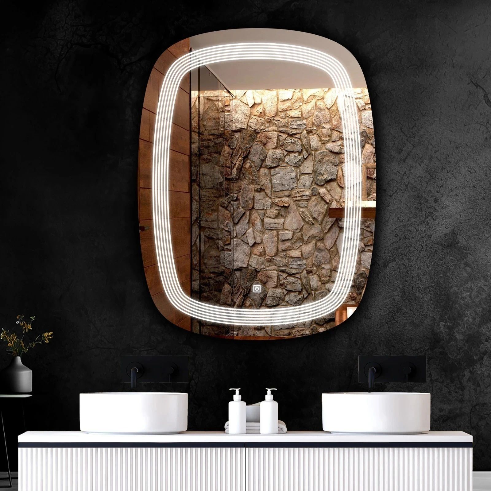 krelix LED Bathroom Mirror with 3 Lighting Options Bathroom Mirror-picture-23