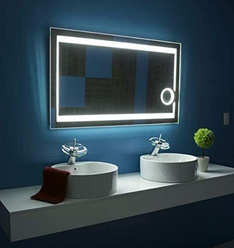Led Mirror with Light Bathroom Wall Decor Makeup Room 18x24 Inch LT22 Bathroom Mirror-image-19