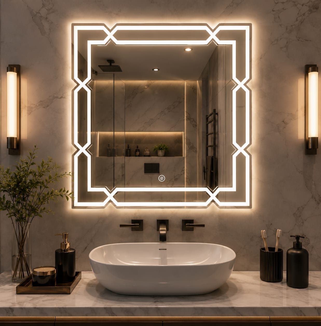 mofaro MOF EDEN SQUARE 18IN/2026 Bathroom Mirror-picture-36