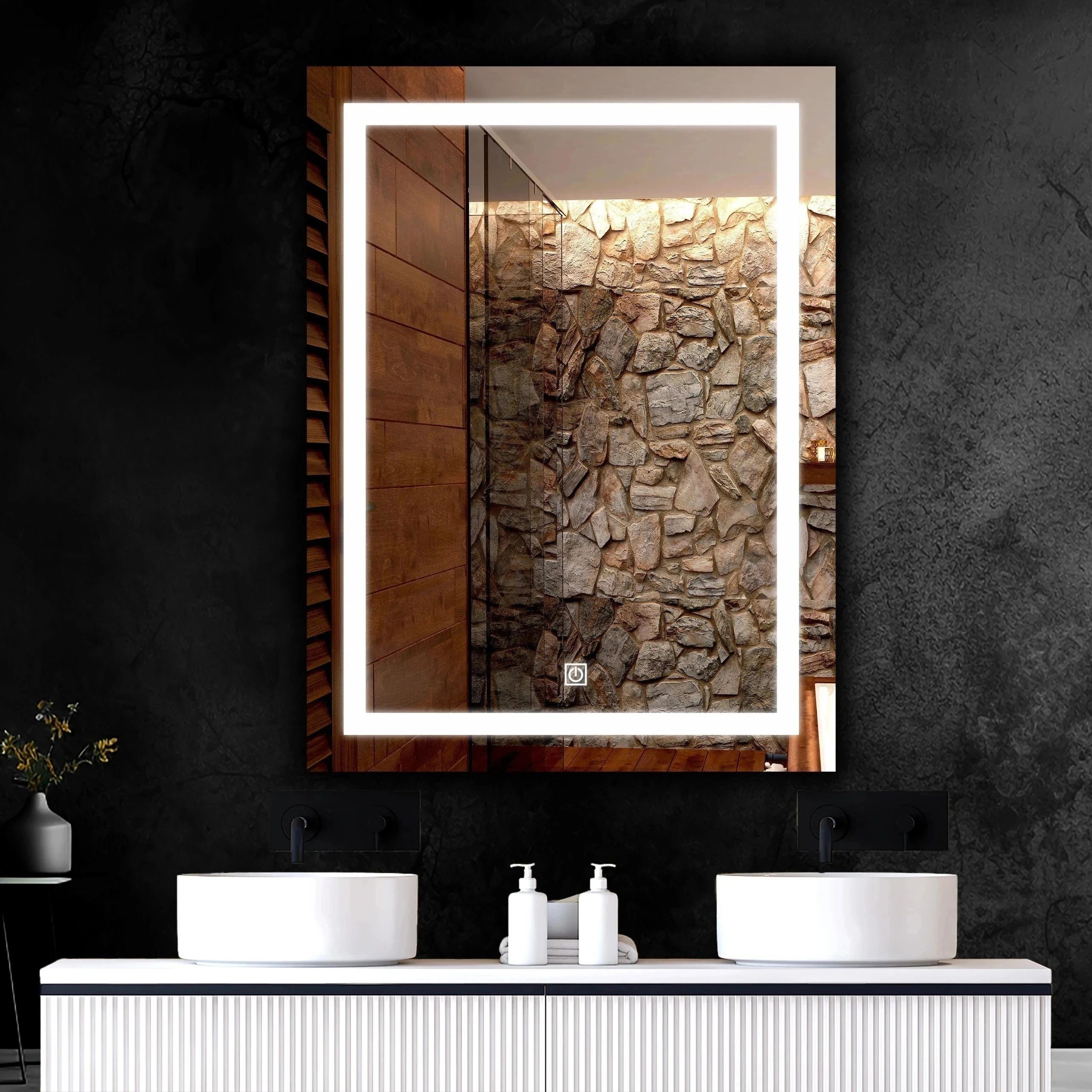 LED Wall Mirror Decorative Interior Decor led Mirror for Bathroom with Light Bathroom Mirror-image-1