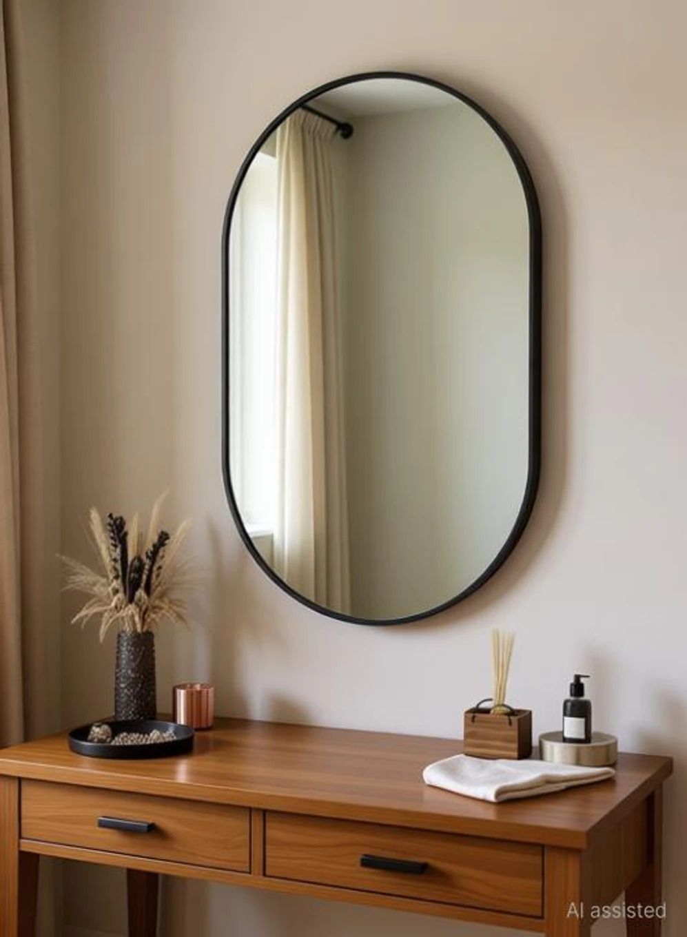 Hanging Mirror for Home Décor | Bathroom Vanity Wall Mirror with Premium Finish Bathroom Mirror-image-12