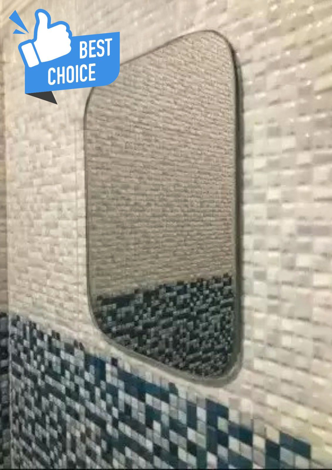 NO DRILL REQUIRE / EASY STICK Bathroom Mirror