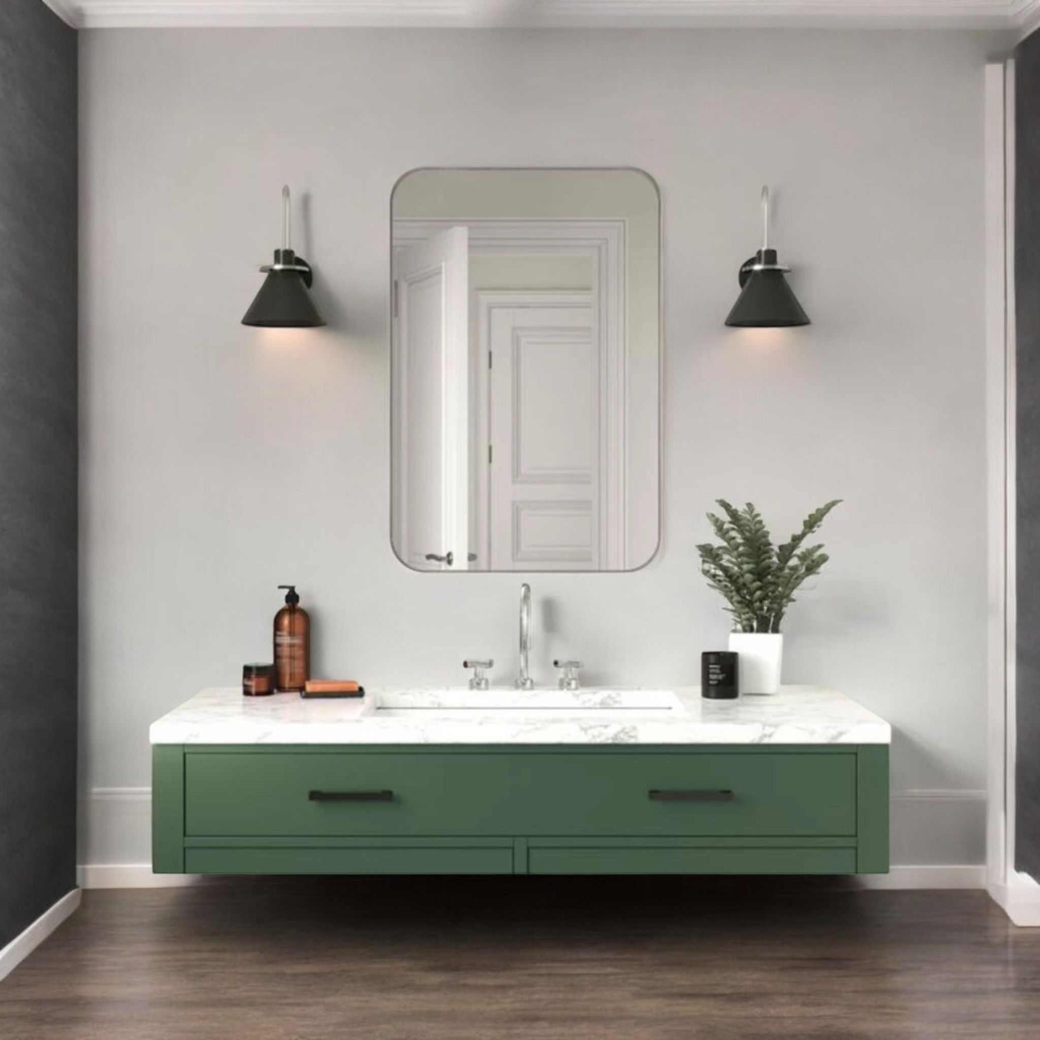 12" x 18" Inch Rectangular Mirror DD1 Decorative Mirror-image-3