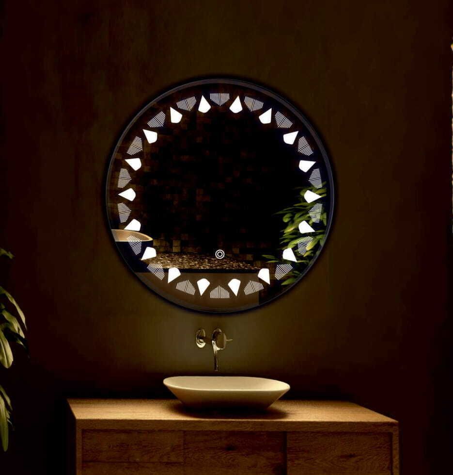 khushi decors Mirror H51 Bathroom Mirror-picture-43