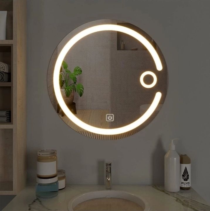 24 x 24 LED Mirror with Touch Sensor for Bathroom/Home Decor Mirror Bathroom Mirror-image-37