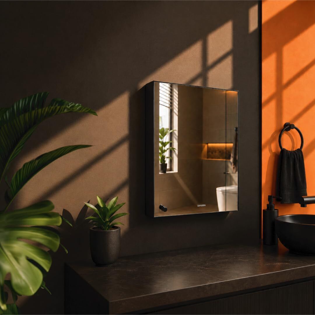 lorazzo REFLEKT Mirror Cabinet (20X14 inches) Bathroom Mirror-picture-11