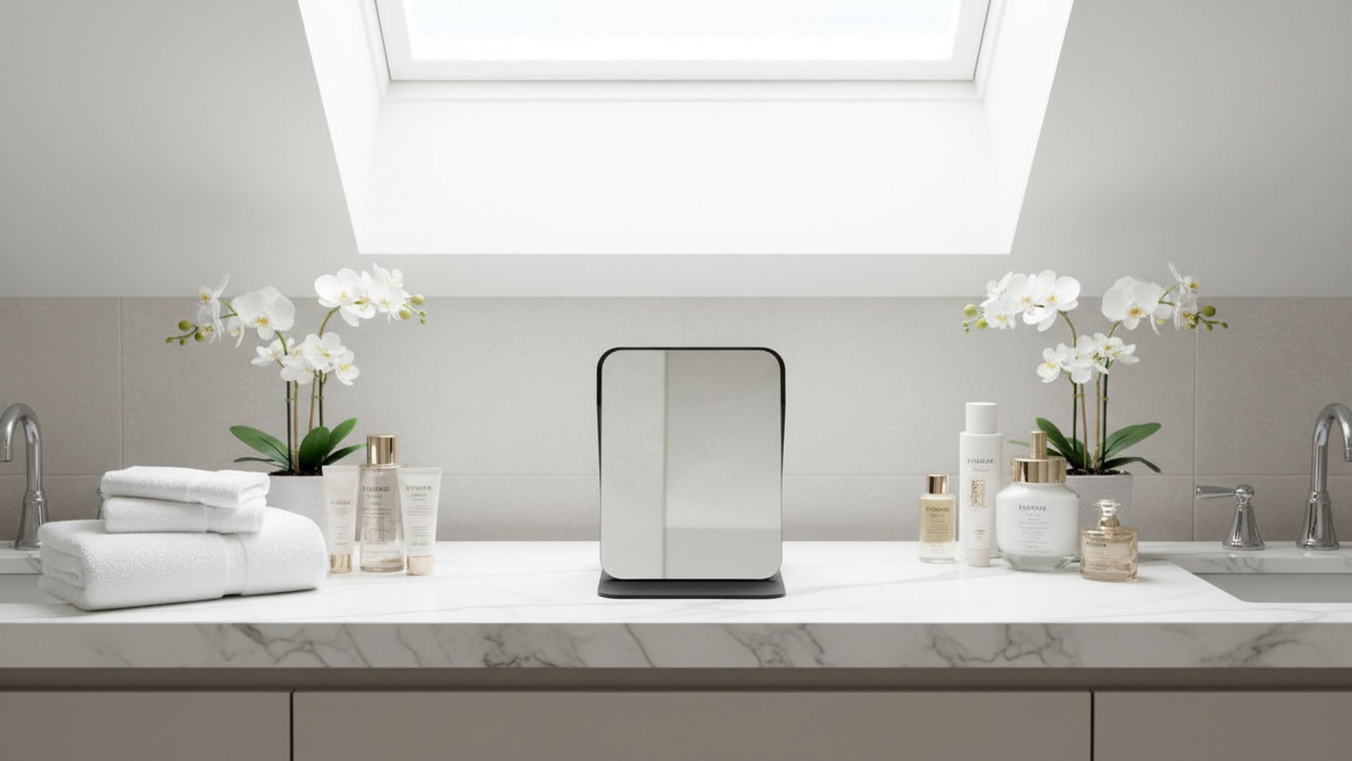 BLACK MIRROR WITH STAND Bathroom Mirror-image-29