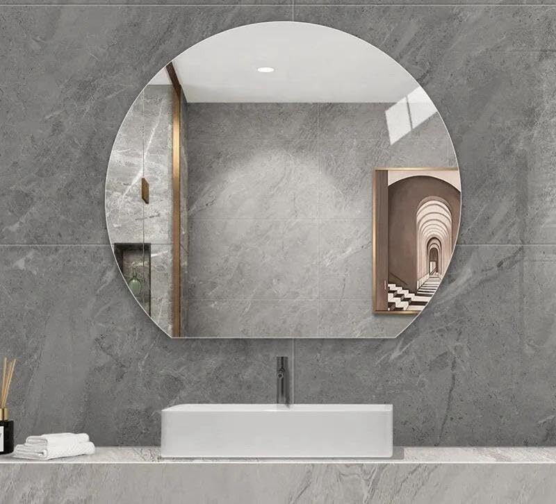MC38 Wall Simple Mirror for Bathroom, Living Room, Bedroom 24 x 24 Inch Bathroom Mirror-image-8