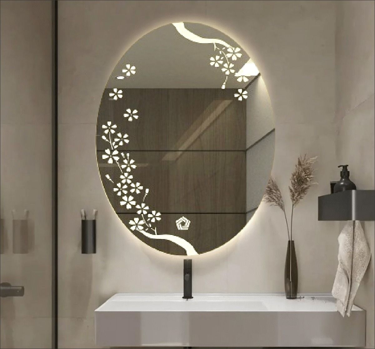 18*24 INCH LED MIRROR WITH SENCER. Bathroom Mirror-image-28