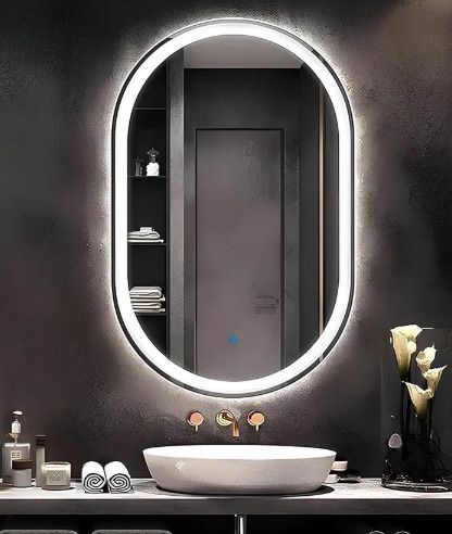 LED OVAL 24 * 18 Inch Wall MirrOR Bathroom Mirror-image-20