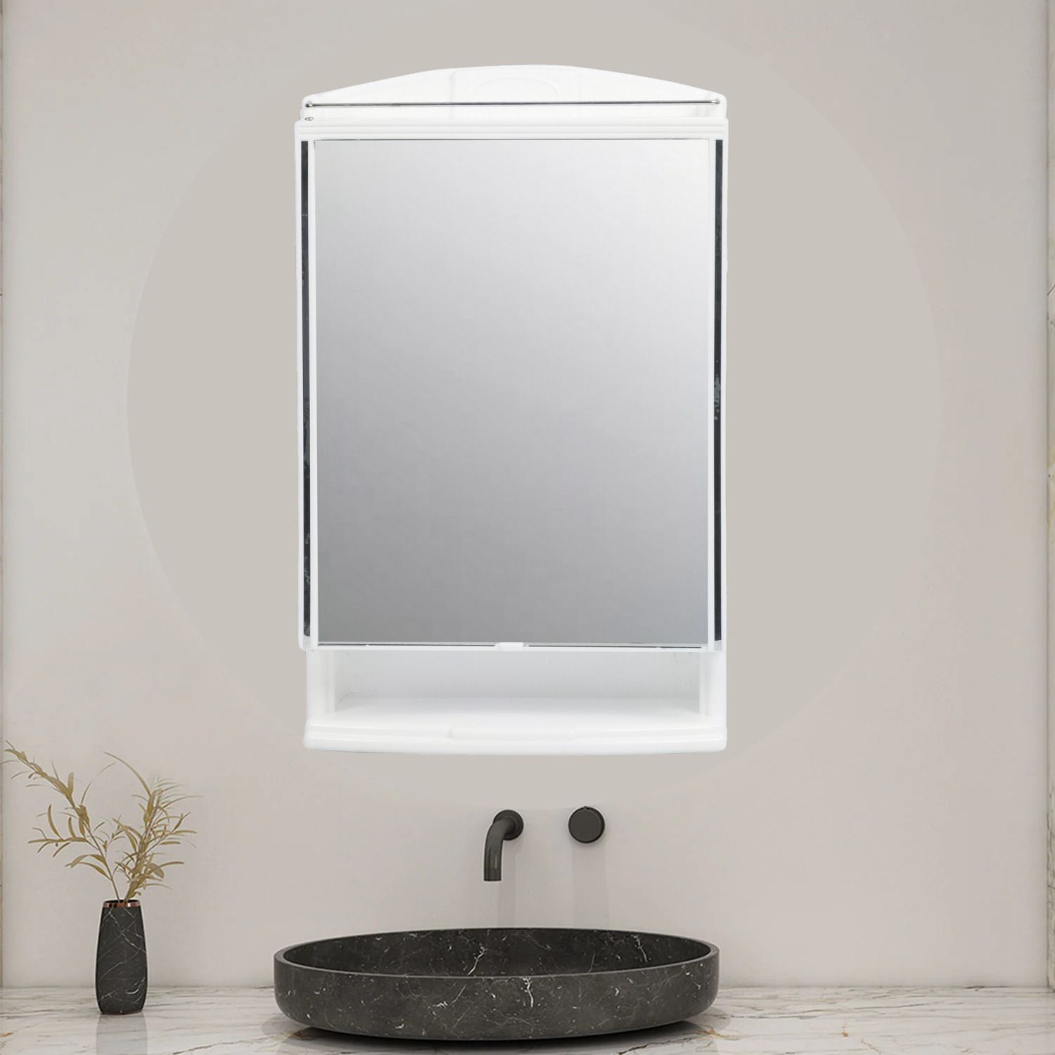 Storage Organiser & Bathroom Mirror-image-0