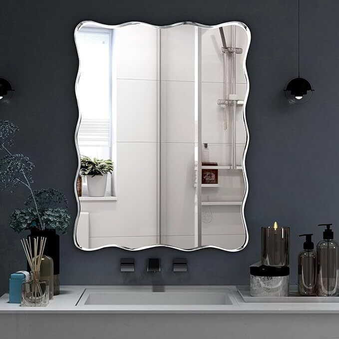 krelix Frameless Mirror with Beveled Edges – 5mm Glass, 18x24 Inch Bathroom Mirror-picture-18