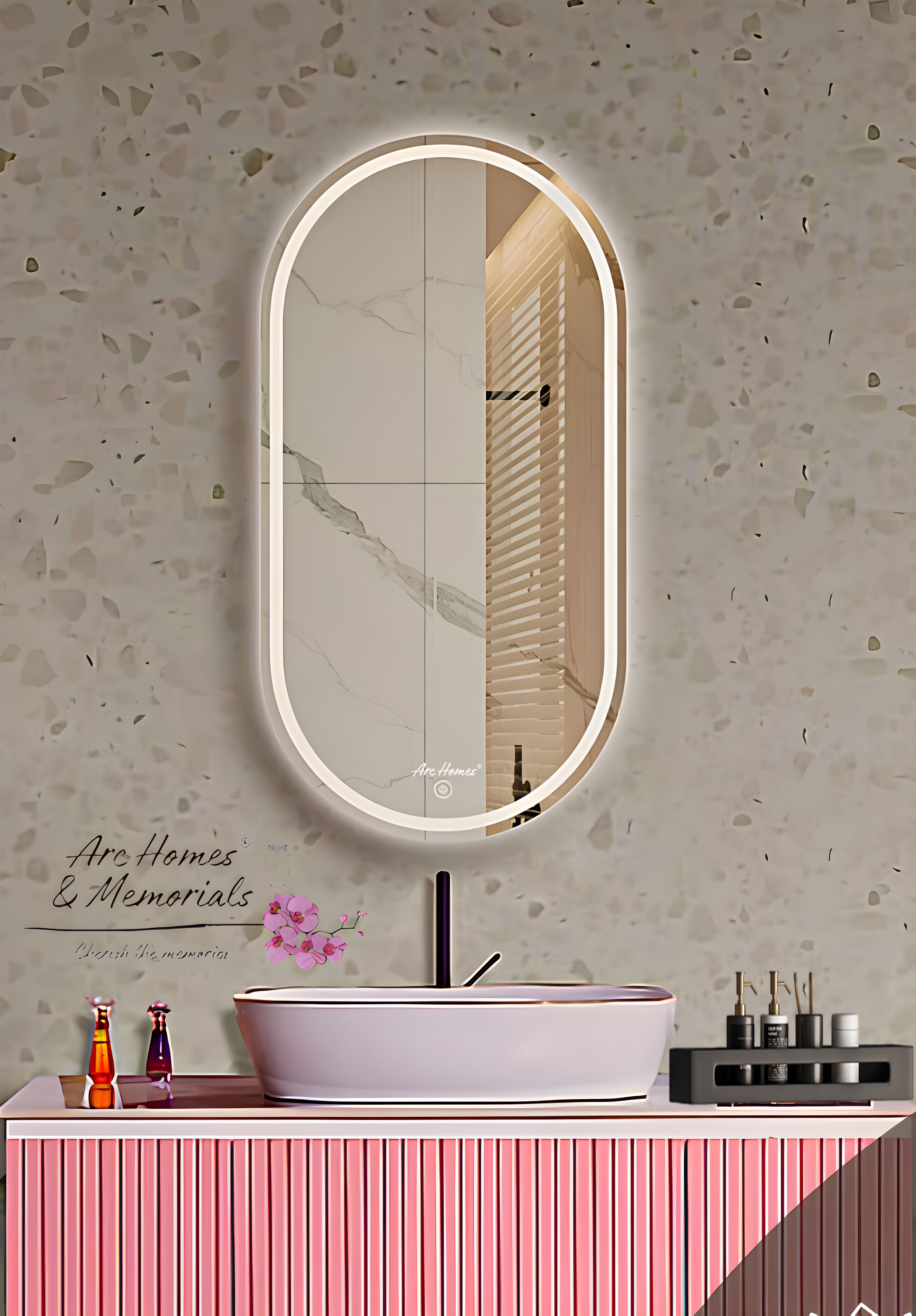 Capsule Bathroom Wall Mirror 16*24 inchs Bathroom Mirror-image-26