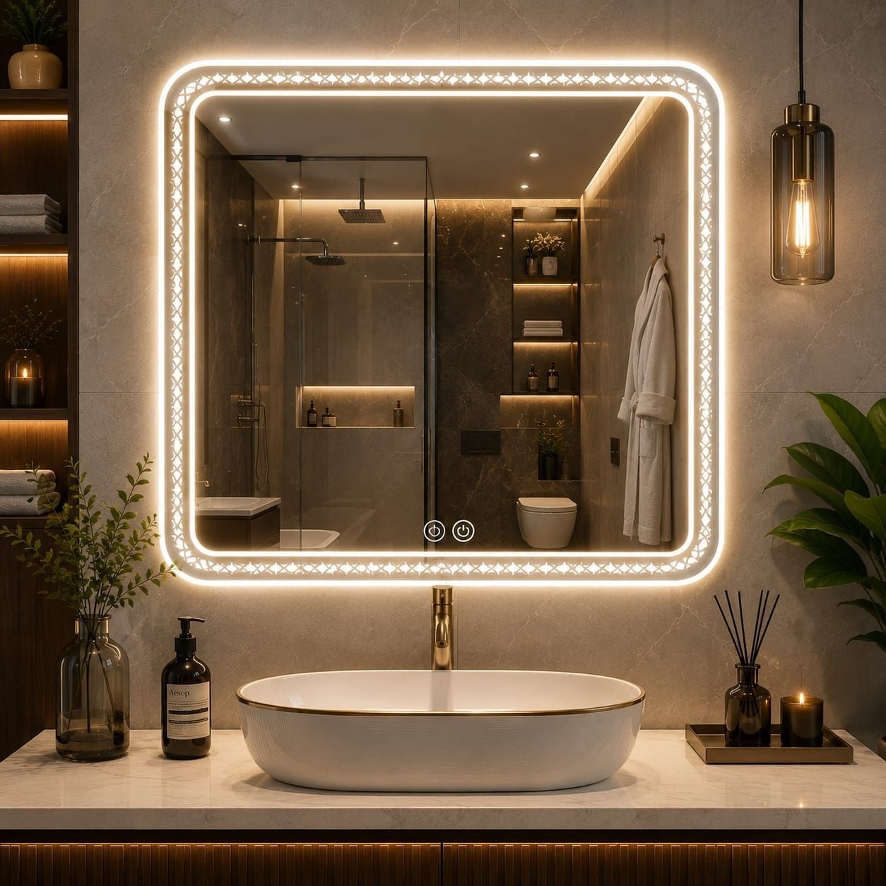 mofaro MOF CELESTE SQUARE 24IN/2026 Bathroom Mirror-picture-21