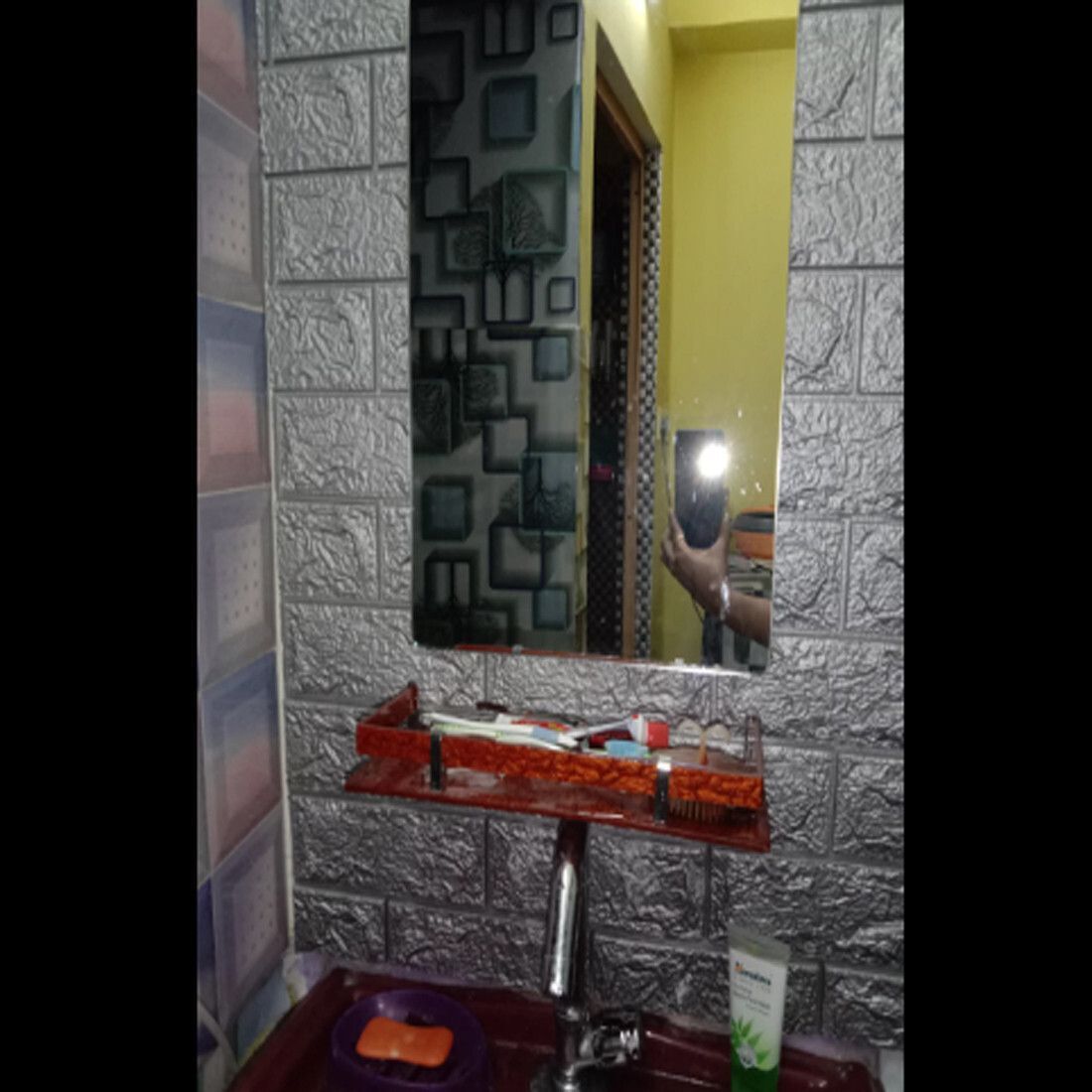 pkg07 NWNO_NWJM_Rect 12 * 18 Tape Bathroom Mirror-picture-27