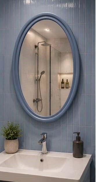 Wall Mirror | Morden Premium Glossy Frame 33x43 Wall Mounted Bathroom Mirror-image-21