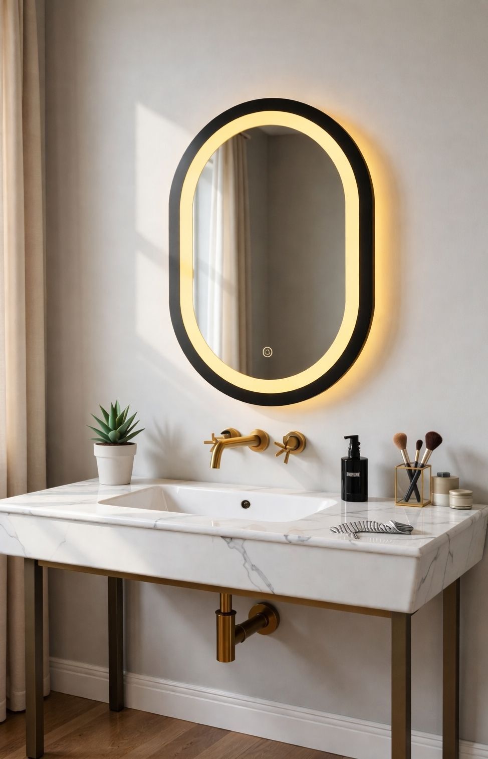 pkg Stylish LED Mirror 128 Bathroom Mirror-picture-11