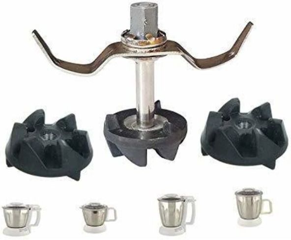 padmaavthi enterprises Mixer Grinder Stainless Steel Blade Set with Extra 2 Jar Coupler - Panasonic Mixer Blender Blade-picture-32