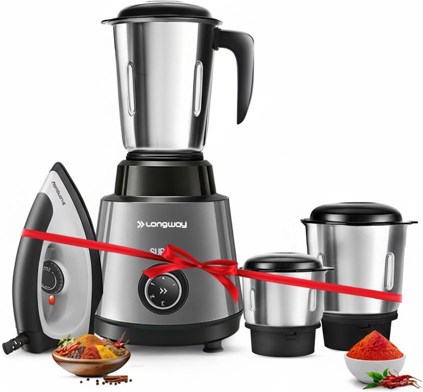 Roto Max with Powerful Motor & Kwid 1100 W Dry Iron Combo 500 W Juicer Mixer Grinder-image-48