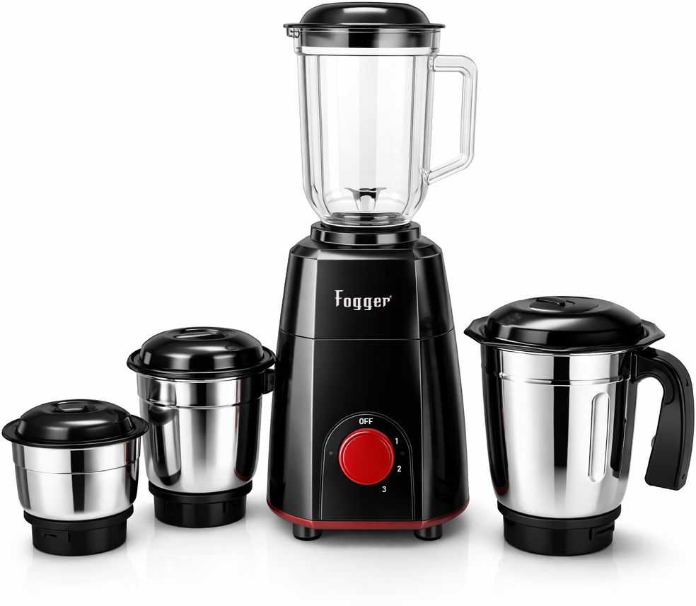 4 Jars (1 Transparent Jar+ 3 Stainless Steel Jar) 750 W Juicer Mixer Grinder