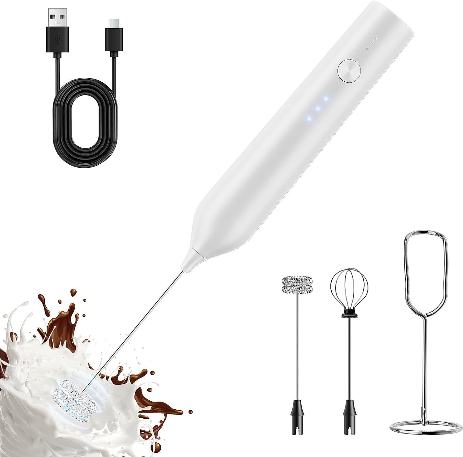 220 W White Electric Whisk, Hand Blender, Stand Mixer, Chopper-image-32