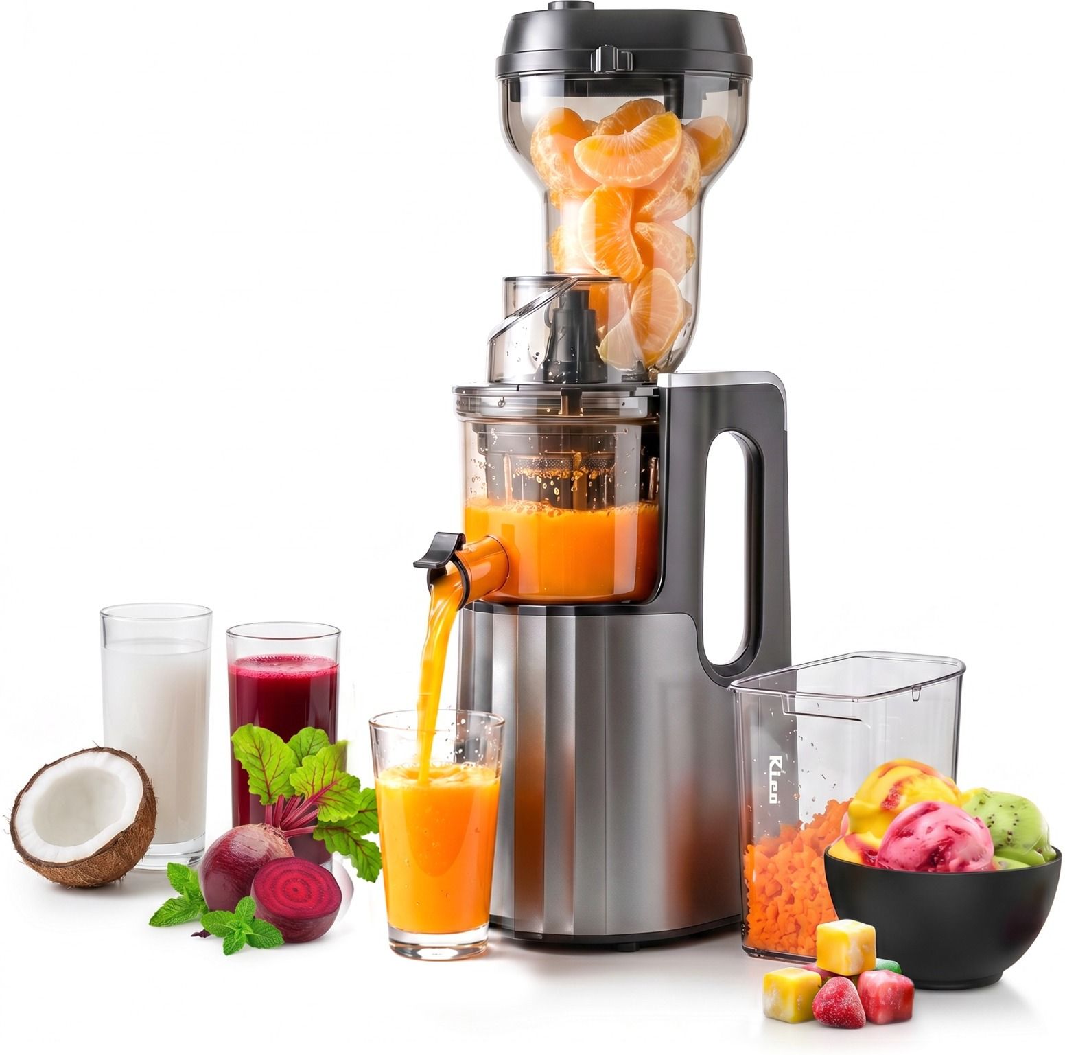 Cold Press Slow Juicer | Ice Cream Maker | 5 Year Motor Warranty 300 W Juicer-image-22