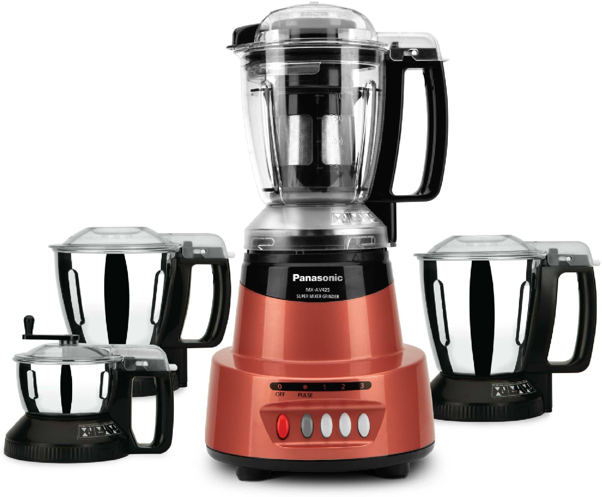 RUSTIC RED 600 W Juicer Mixer Grinder-image-33