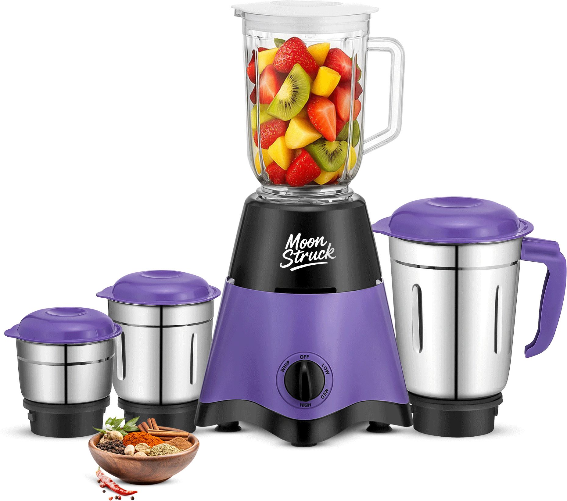 Star Purple 4 Jar 750 W Mixer Grinder-image-13