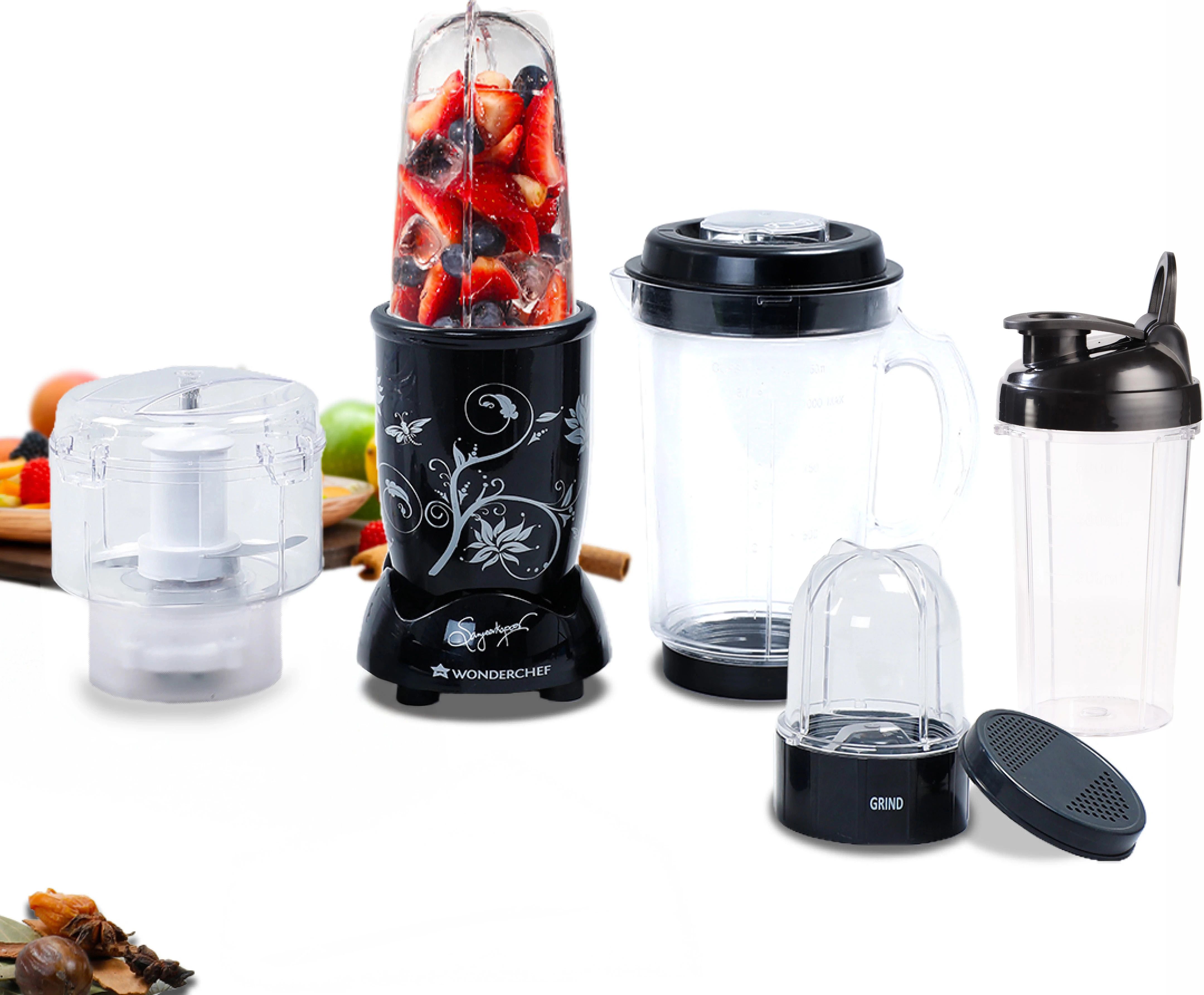 wonderchef Nutri 500 W Juicer Mixer Grinder-picture-27