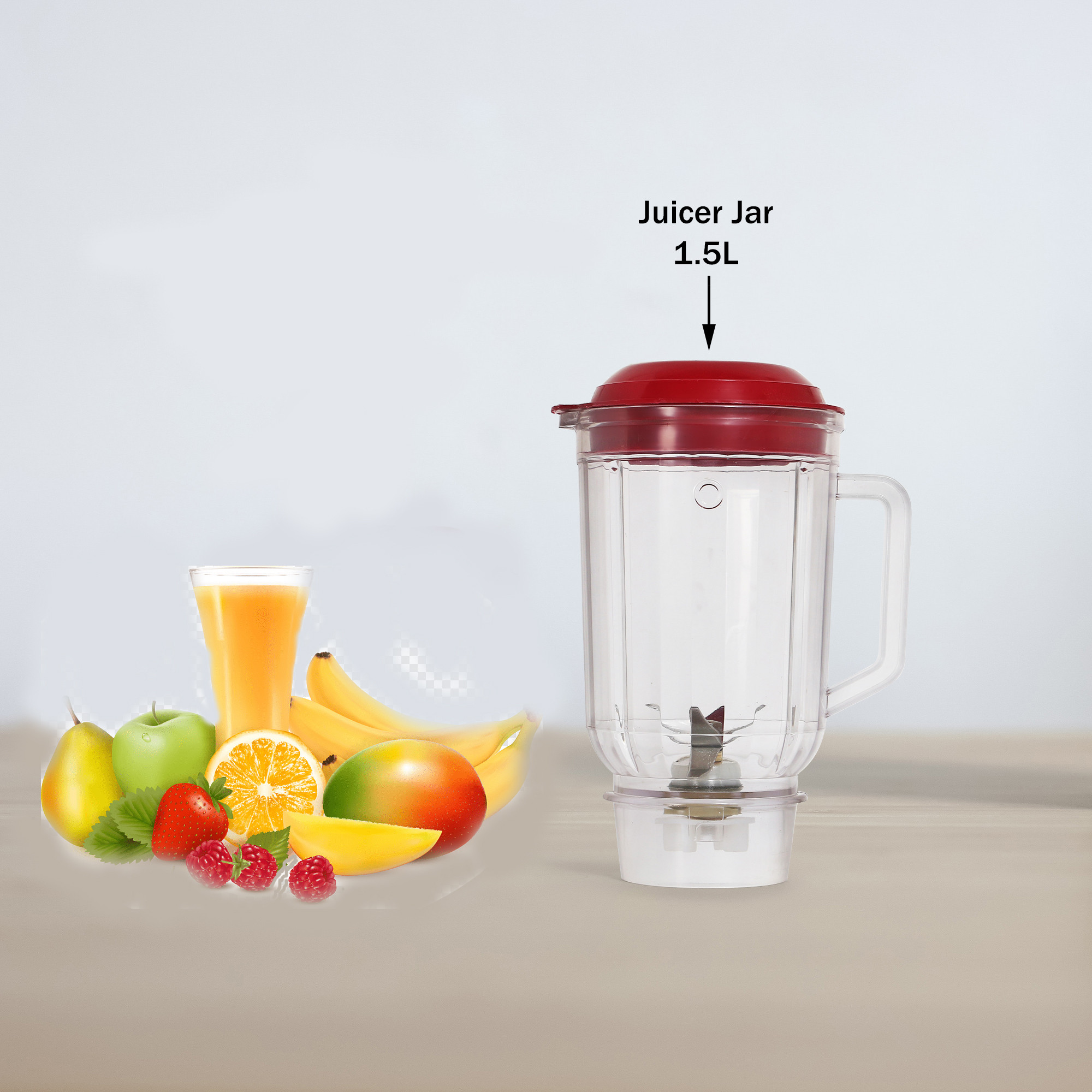 nsmart NKSRT>HJKL Mixer Juicer Jar image 1