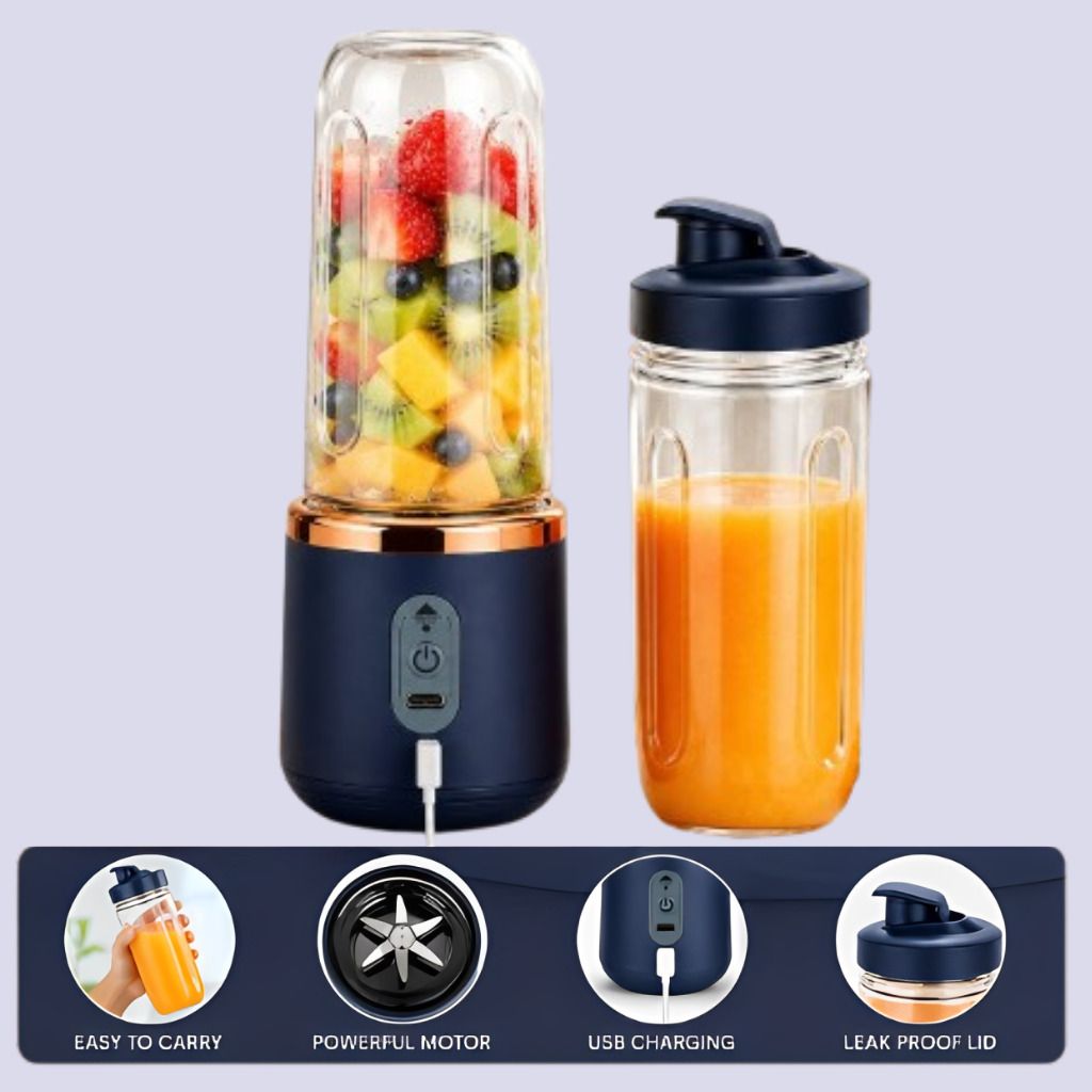 khatushyam Portable USB Rechargeable Juicer Blender Mini Smoothie Maker Bottle 105 W Juicer Mixer Grinder-picture-3