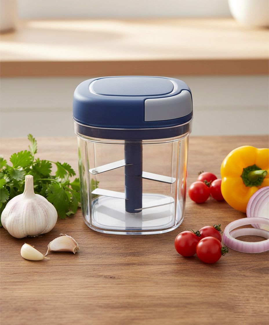 Manual Food Master Chopper For Vegetable,Fruit,Onion,Garlic,Dry fruit cutter 25 W Juicer-image-23