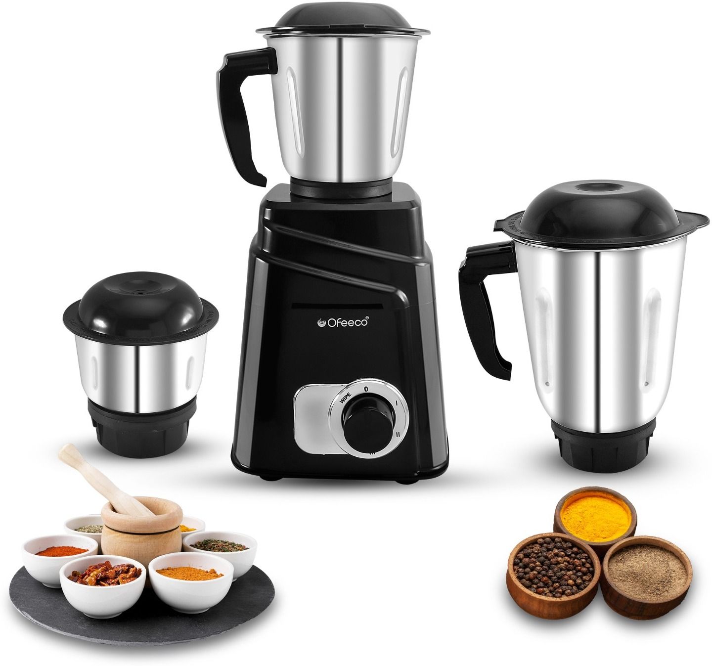 Black 600 W Mixer Grinder-image-28