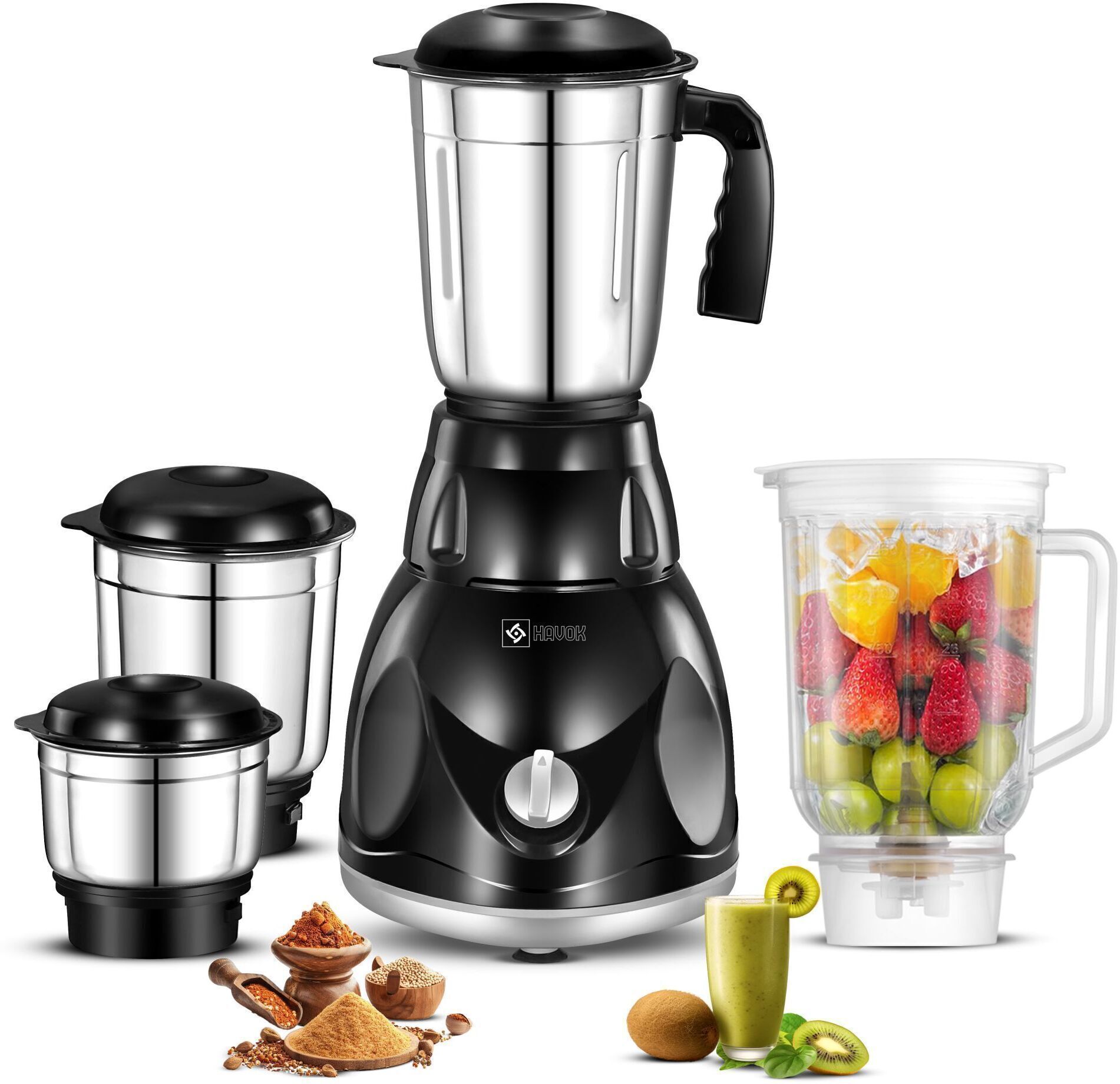 Black_Mixer_4Jar 750 W Juicer Mixer Grinder-image-21
