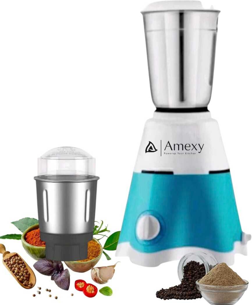 Mixer Griender 750 watt 2 Stainless steel + 1 plastic jar 750 W Mixer Blender-image-42