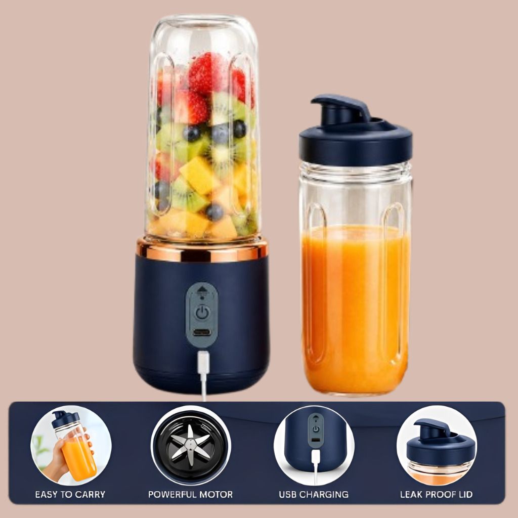 khatushyam Portable USB Rechargeable Juicer Blender Mini Smoothie Maker Bottle 105 W Juicer Mixer Grinder-picture-0